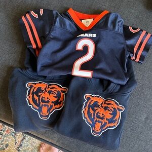 Chicago Bears Toddler Jersery and Sweatshirt Set